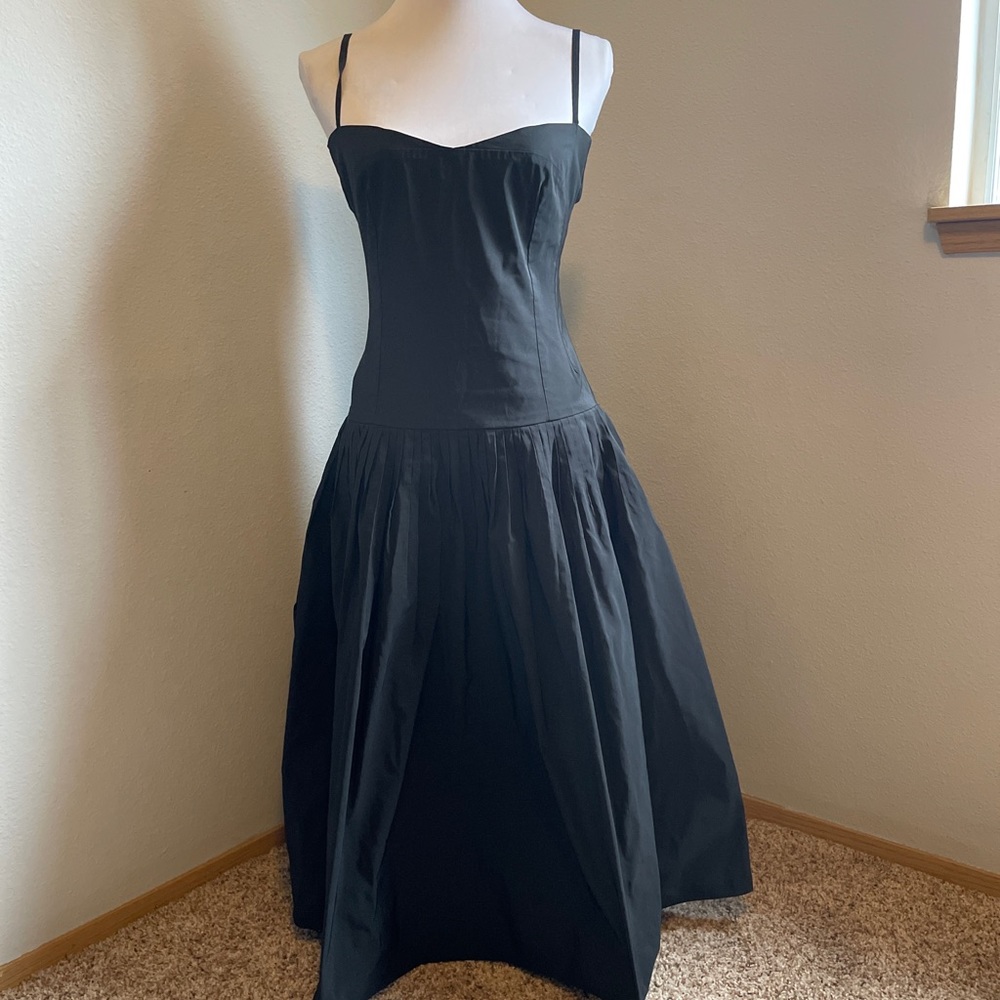 Hache Black Midi Dress